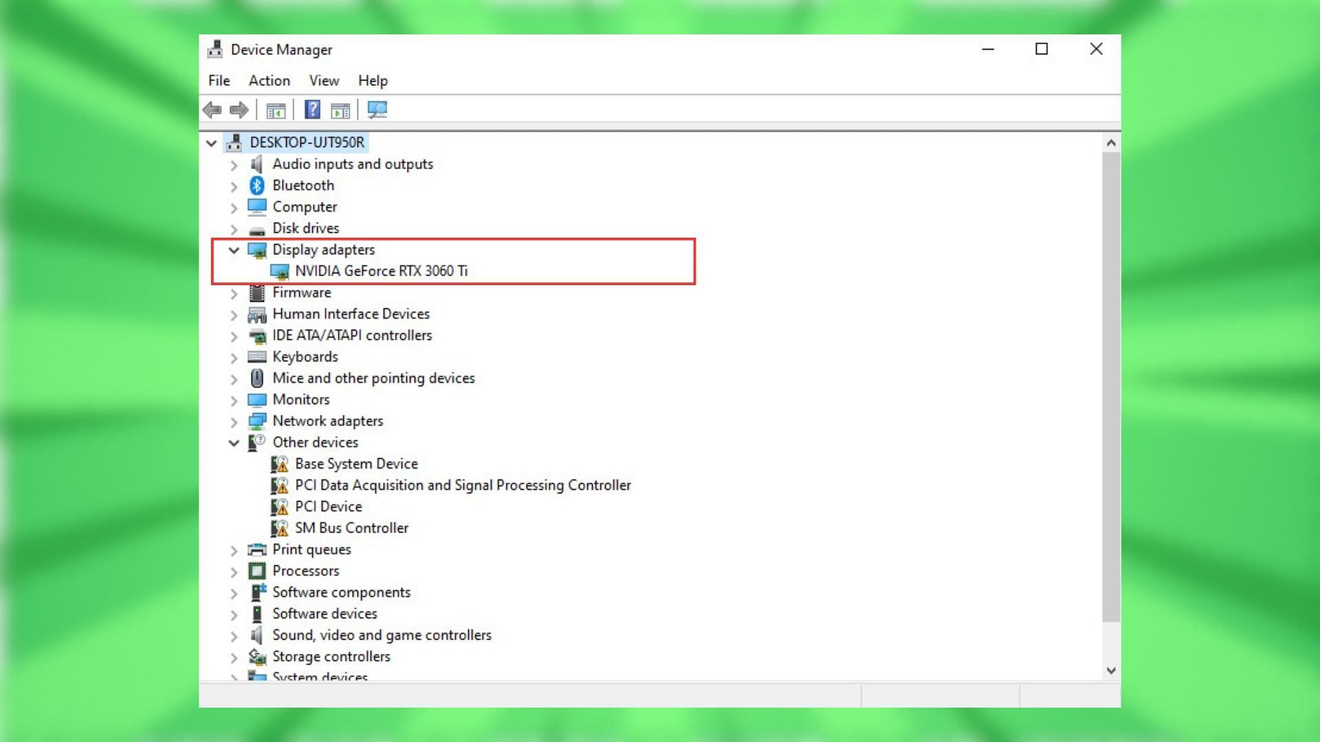 Outdated graphics card drivers can cause such issues (Image via Microsoft)